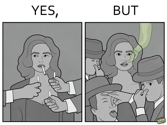 “Yes, But”: 26 Thought-Provoking Illustrations Showcasing Society’s Most Common Contradictions (New Pics)