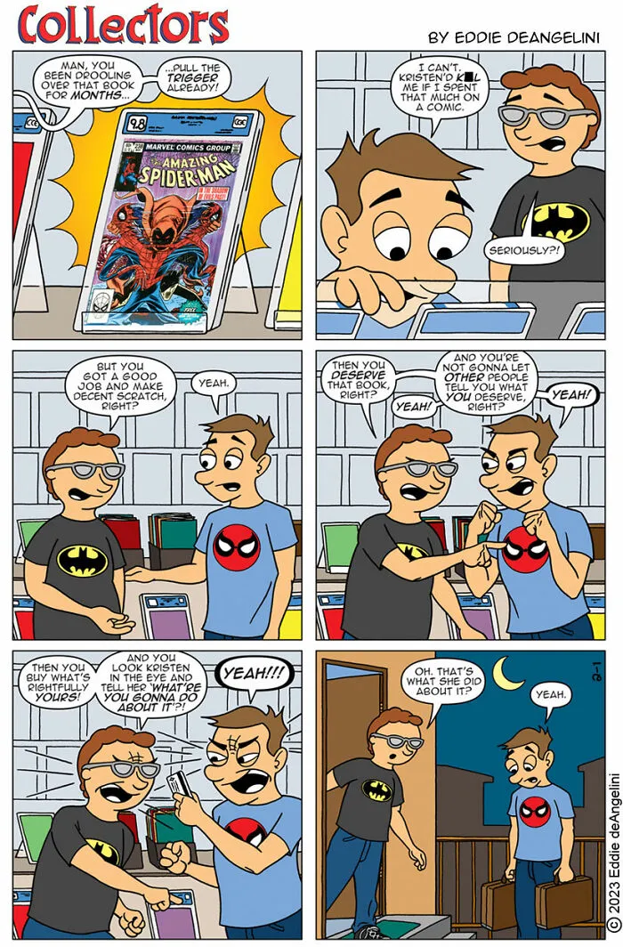 My 28 Comics Featuring Funny Situations From The Life Of A Comic Book Collector