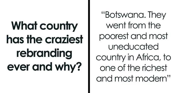 Person Asks Online "What Country Has The Craziest Rebranding Ever And Why?", Gets 27 Responses