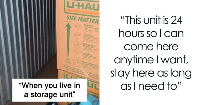 Guy Shares That He Lives In A Storage Unit, Because It's Much Cheaper Than An Apartment