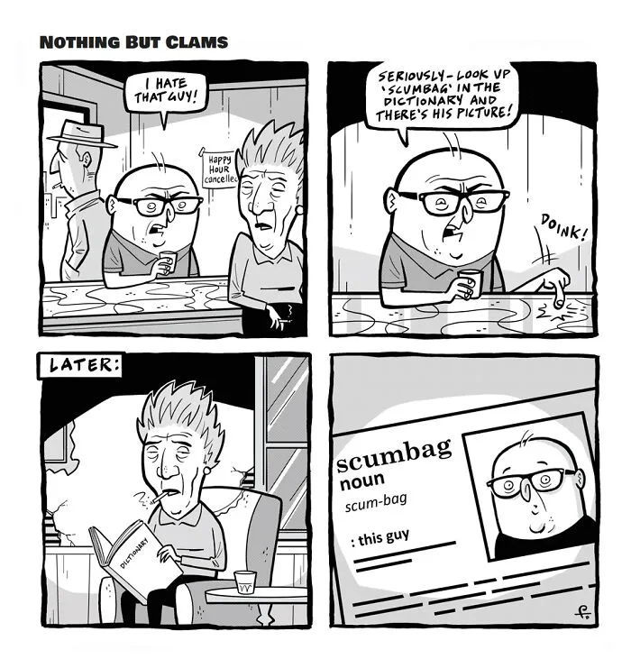 I Created 20 Comics Featuring Themes Of Doom, Failure, Cynicism, Crime, And Punishment