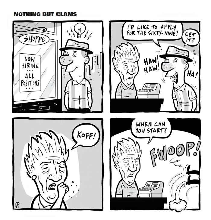 I Created 20 Comics Featuring Themes Of Doom, Failure, Cynicism, Crime, And Punishment
