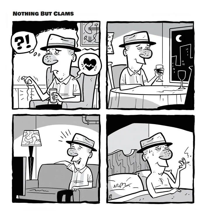 I Created 20 Comics Featuring Themes Of Doom, Failure, Cynicism, Crime, And Punishment