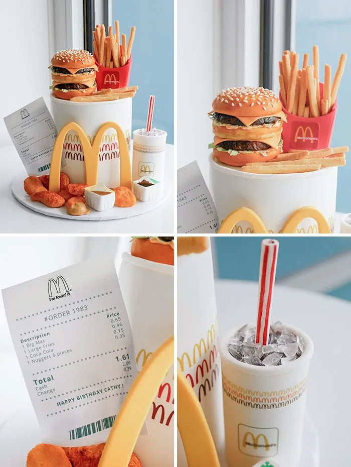 I Made This 80’s-Inspired McDonald's Cake For A Birthday