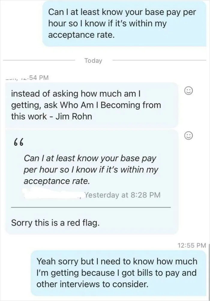 Is It Normal To Not Want To Discuss The Base Pay?