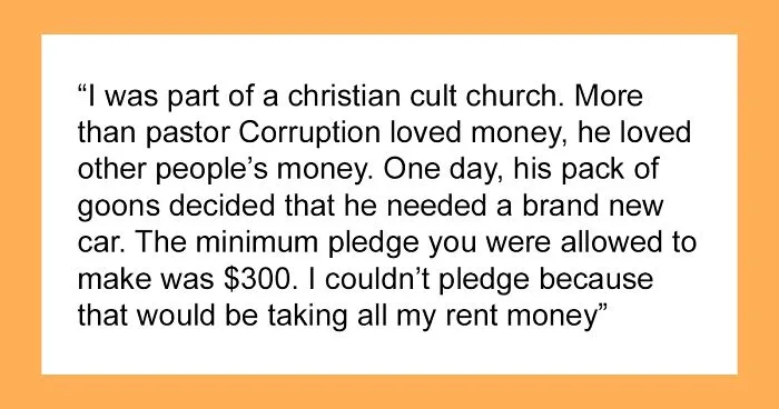 Broke College Student Gets Coerced To Give $300 Towards Pastor's Gift, Makes The Church Regret It