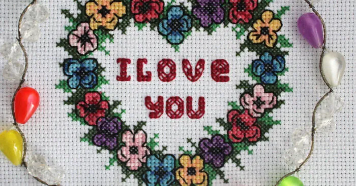 Simple And Easy Cross Stitch Patterns For Valentine's Day That I Made (10 Pics)