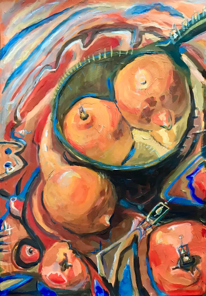 Oranges And Lemons And Small Bells  2022. Acrylic