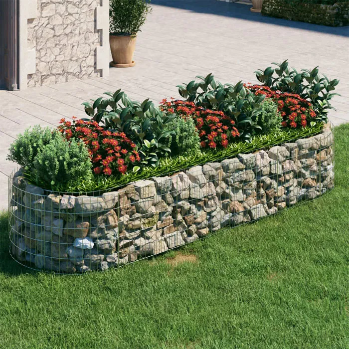 Gabion Flower Bed Edging