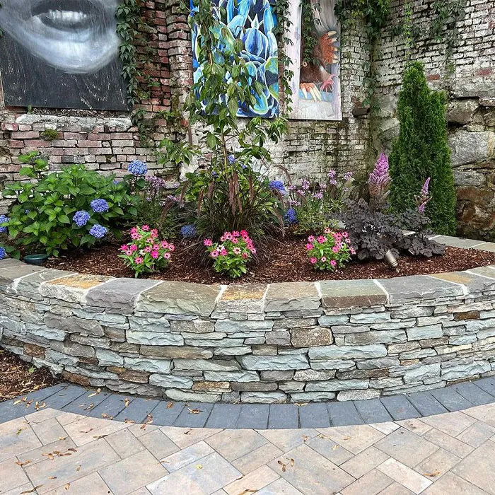 Stone Flower Bed Edging
