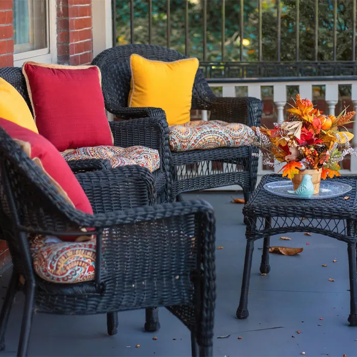 Add Rustic Wicker Furniture