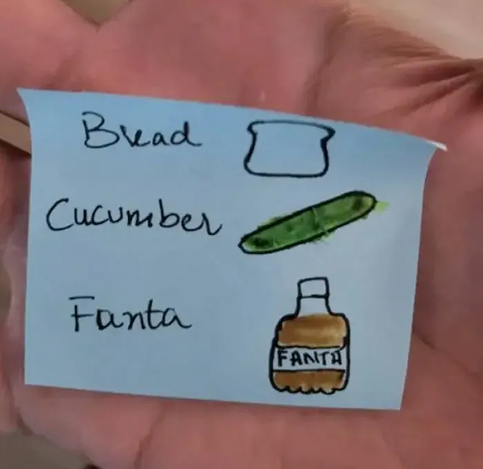 My Wife Made Me A Grocery List