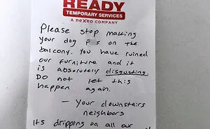 50 Hilariously Bad Notes And Texts From Awful Neighbors