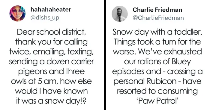 30 Times Parents Made The Internet Giggle With Their Snow Day Struggles