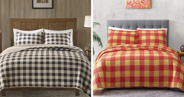 18 Dreamy Gingham Pattern Bed Covers You'll Love