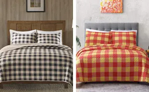18 Dreamy Gingham Pattern Bed Covers You'll Love