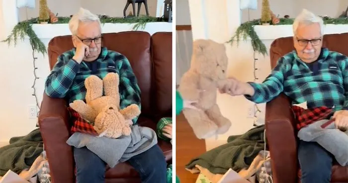 Grandpa Hears His Wife Of 66 Years' Voice Through A Very Special Talking Teddy