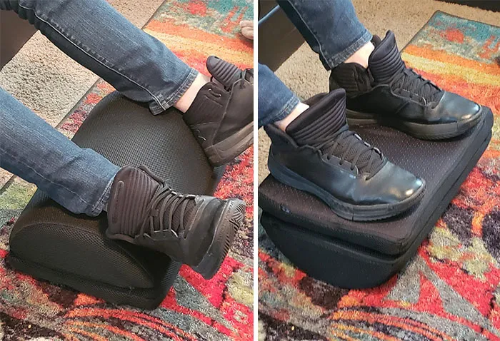Give Your Feet A Break With This <a Style="Display:inline;" Href="Https://Www.amazon.com/Dp/B07kqzcr4w?ascsubtag=5356473%2c31%2c42%2cd%2c0%2c0%2c0%2c0%3a0%2c16905452%2c0%2c0%2c0&th=1&linkcode=ll1&tag=bpeagle-20&linkid=414d27b67e693268355393fbbdb49687&language=en_us&ref_=as_li_ss_tl" Target="_blank"><span Style="Font: Inherit; Color: #d74b1f;"> Under Desk Foot Rest</Span>!
