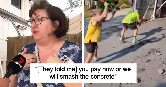 “This Is What Happens When You Don’t Pay”: Builders Film Themselves Destroying Woman’s Driveway