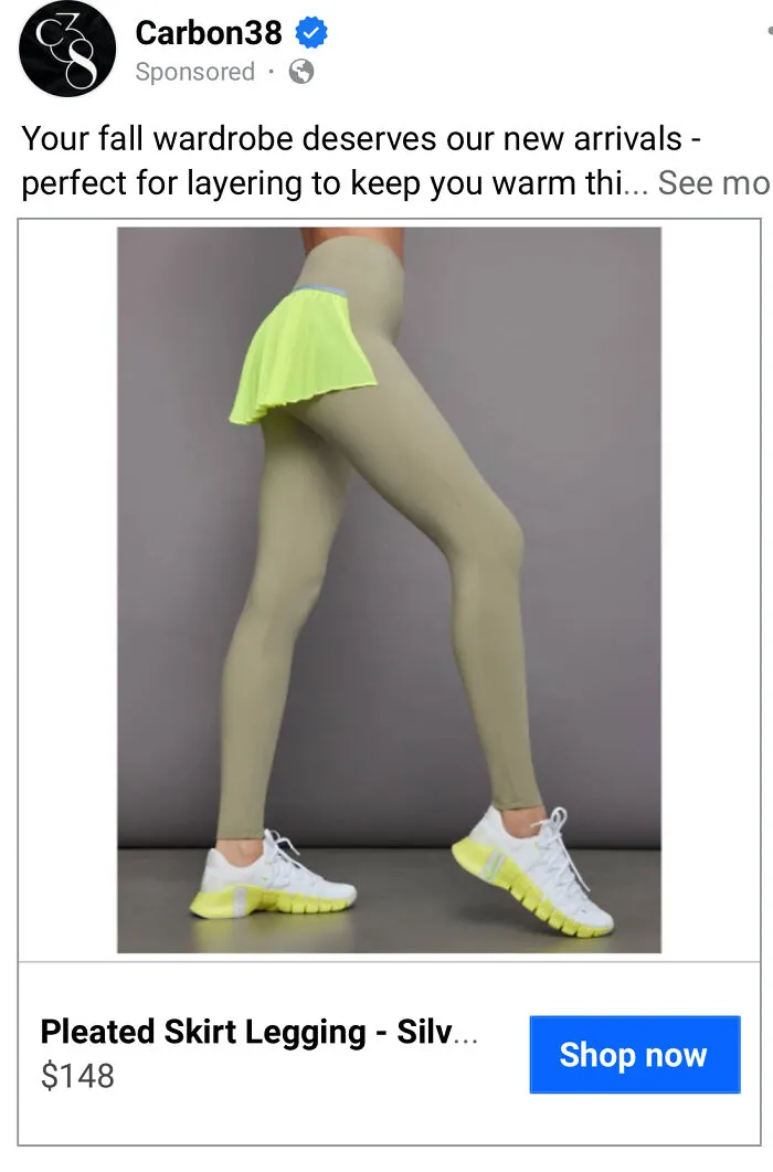 It Looks Like She Stuck A Kleenex To Her Ass With Painters Tape