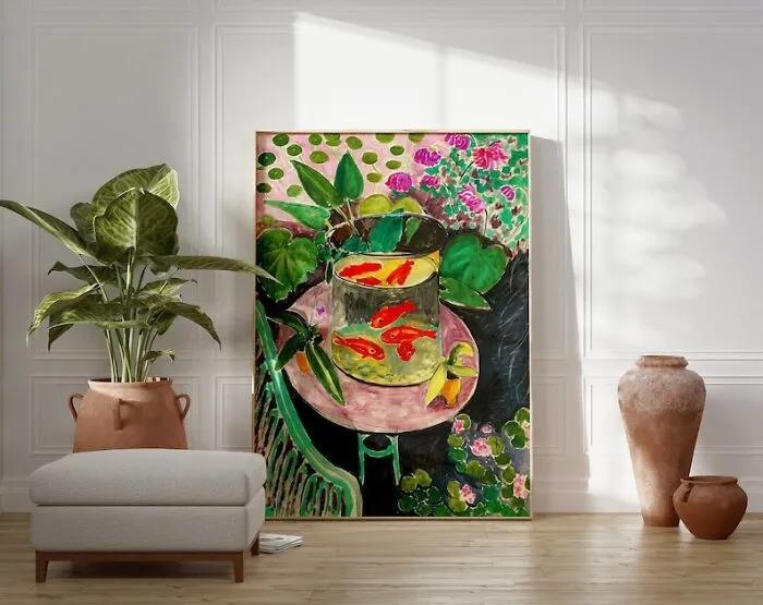Why Have A Fishbowl When Your Walls Can Showcase An Ocean Of Matisse's Imagination? Transform Your Habitat With Goldfish Wall Art That's As Vivid As It Is Soothing.