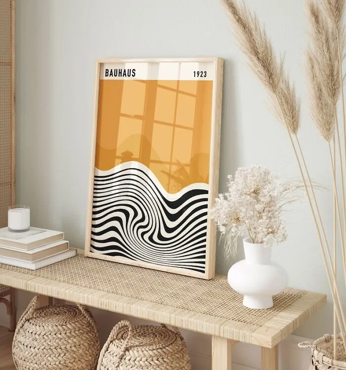 Elevate Your Space With Geometric Grace; Embodying The Essence Of Bauhaus, Where Simplicity And Function Dance In Aesthetic Harmony.