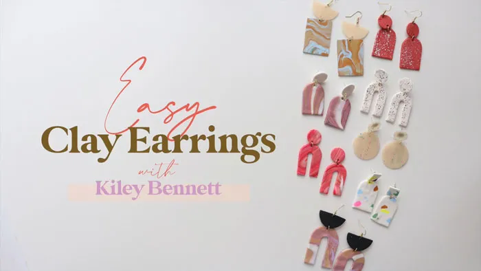Learn to make stylish clay earrings in the beginners' course <a style="display:inline;" href="https://www.skillshare.com/en/classes/Easy-Clay-Earrings-Learn-3-Styles-using-Oven-Bake-Clay/1419362167?via=loh_rdsgn" target="_blank" rel="noopener"> <span Style="Font:inherit;color:#d74b1f;"> 'Easy Clay Earrings: Learn 3 Styles using Oven-Bake Clay' led by Kiley Bennet</Span> . No experience needed for this engaging DIY craft!