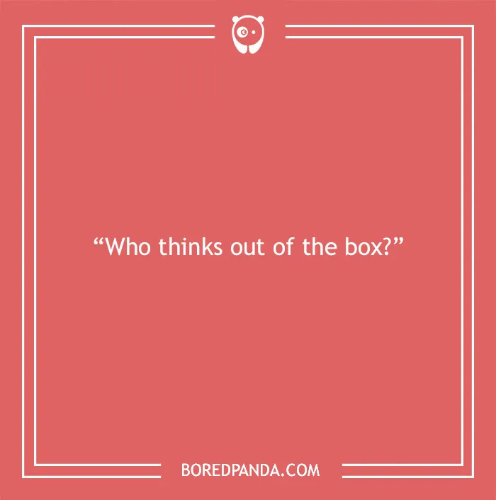 Text graphic with paranoia questions asking who thinks out of the box, highlighting paranoia questions to find out thoughts.