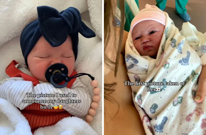 35 Parents Share Pics They Used To Announce Their Baby’s Birth Vs. What They Actually Looked Like