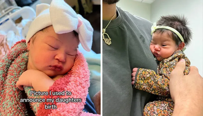 35 Parents Share Pics They Used To Announce Their Baby’s Birth Vs. What They Actually Looked Like