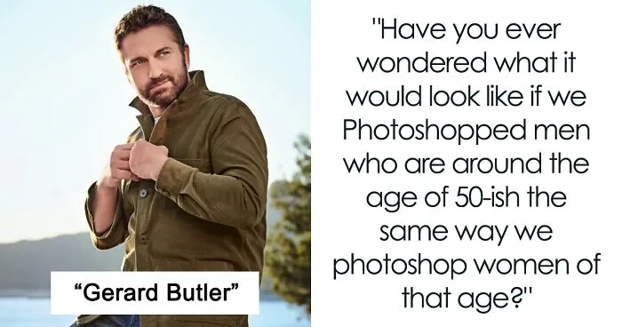 Person Shows Off How Unfair Media Is By Photoshopping 17 50-Something Men The Same Way Women Are