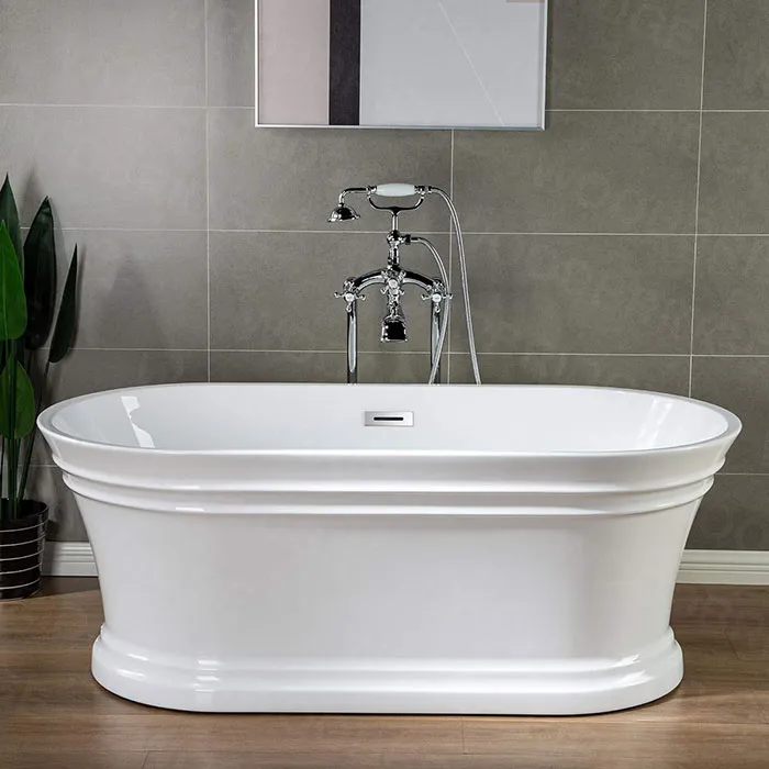 Woodbridge 59-inch Acrylic Freestanding Soaking Bathtub