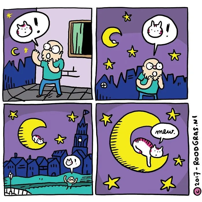 "I Think Everyone Loves Cats": 28 Adorable Comics By Rob Van Barneveld (New Pics)