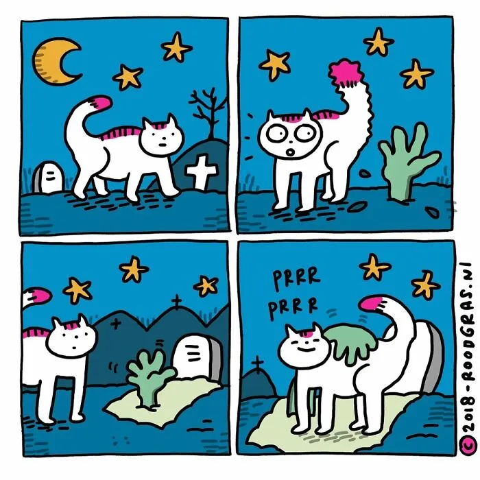 "I Think Everyone Loves Cats": 28 Adorable Comics By Rob Van Barneveld (New Pics)