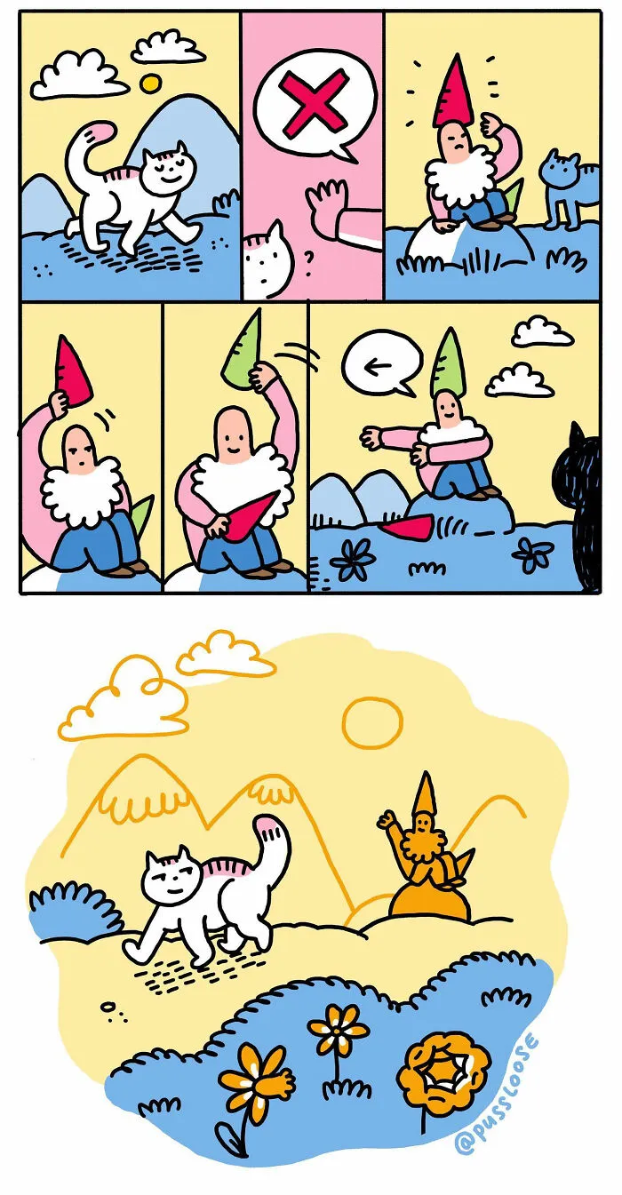 "I Think Everyone Loves Cats": 28 Adorable Comics By Rob Van Barneveld (New Pics)