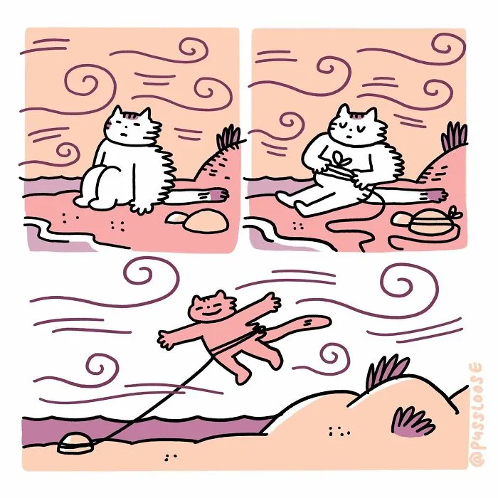 "I Think Everyone Loves Cats": 28 Adorable Comics By Rob Van Barneveld (New Pics)
