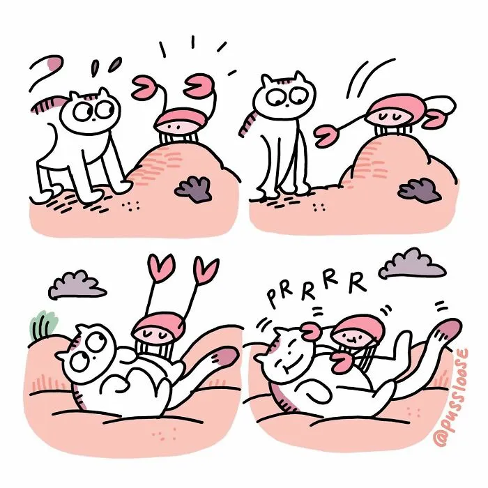 "I Think Everyone Loves Cats": 28 Adorable Comics By Rob Van Barneveld (New Pics)