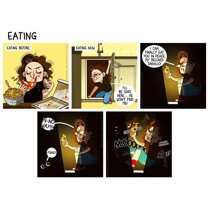 Artist Illustrates Her Relationship, Everyday Life, And Funny Situations In 25 Comics
