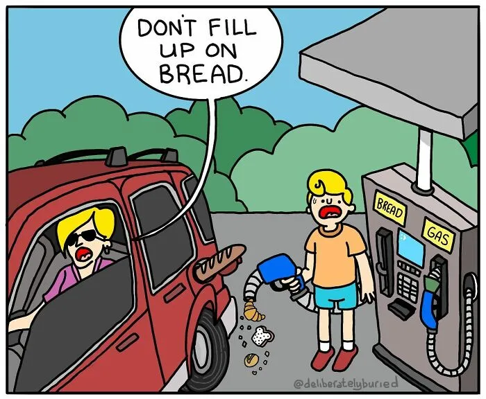 34 Funny Comics For Those With A Darker Sense Of Humor By “Deliberately Buried Comics” (New Pics)