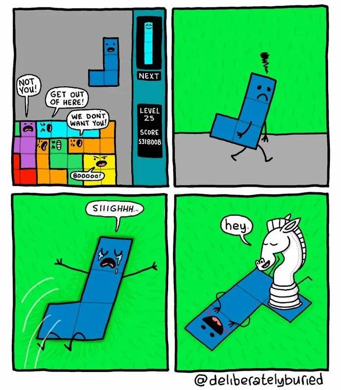 34 Funny Comics For Those With A Darker Sense Of Humor By “Deliberately Buried Comics” (New Pics)