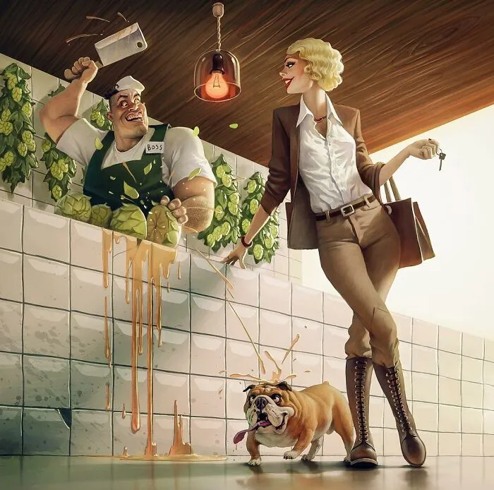 Este artista sigue creando controvertidas ilustraciones llenas de mensajes ocultos