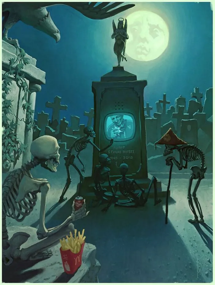 Este artista sigue creando controvertidas ilustraciones llenas de mensajes ocultos