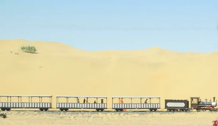 A Train In Inner Mongolia, China