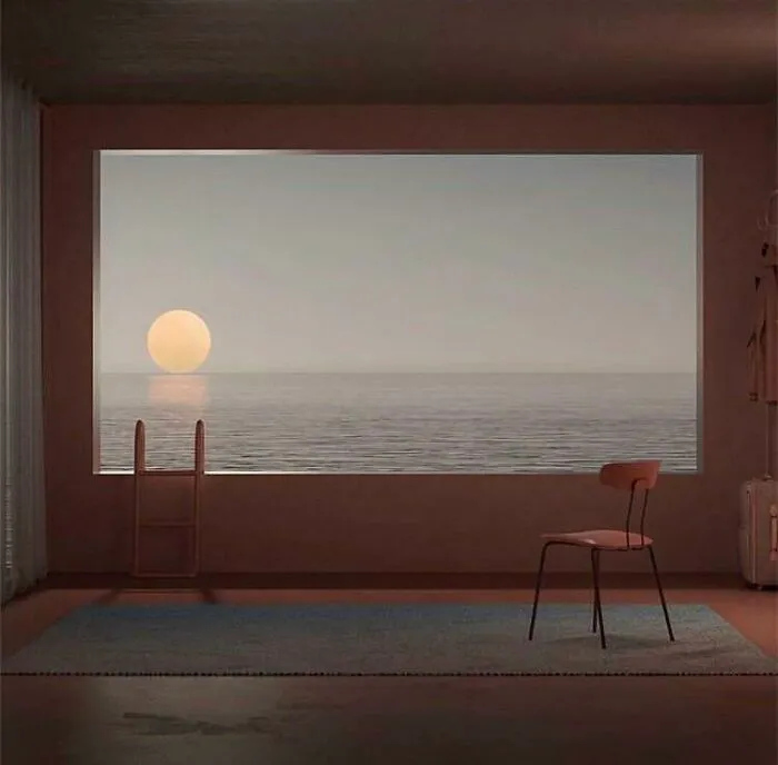 Geometric Sunset
