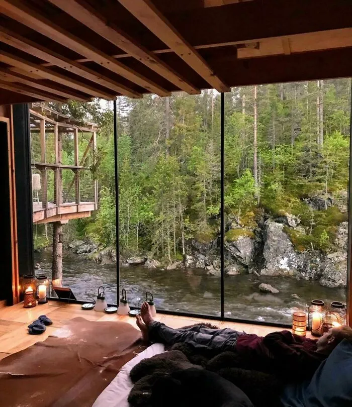 A River Camp In Norway