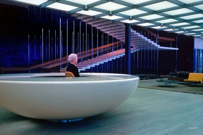 The Reception Desk At General Motors Technical Center, 1965