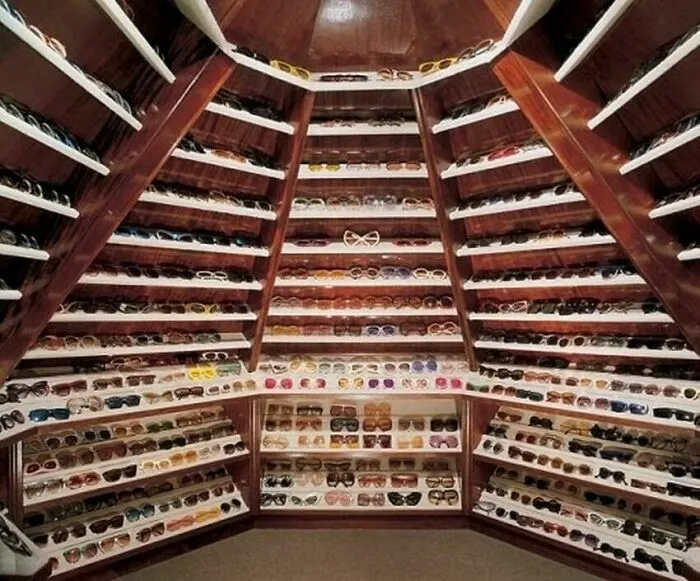 Elton John's Walk-In Closet Dedicated To Just His Glasses