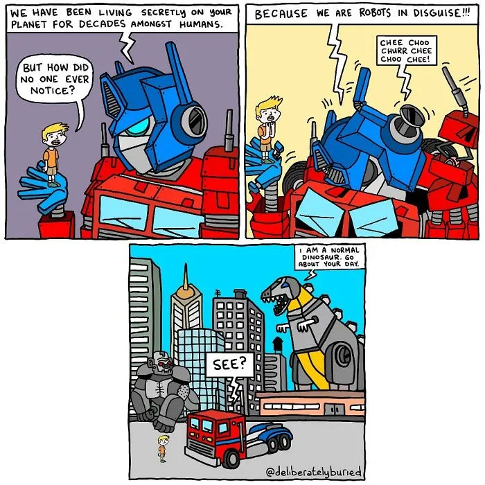 34 Funny Comics For Those With A Darker Sense Of Humor By “Deliberately Buried Comics” (New Pics)