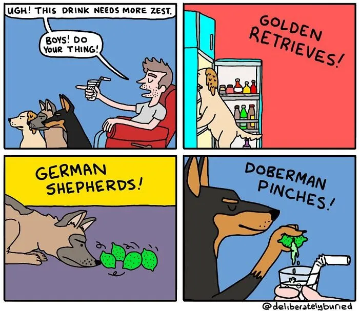 34 Funny Comics For Those With A Darker Sense Of Humor By “Deliberately Buried Comics” (New Pics)