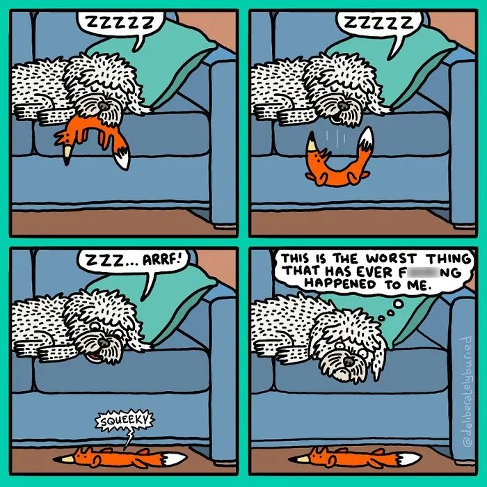 34 Funny Comics For Those With A Darker Sense Of Humor By “Deliberately Buried Comics” (New Pics)